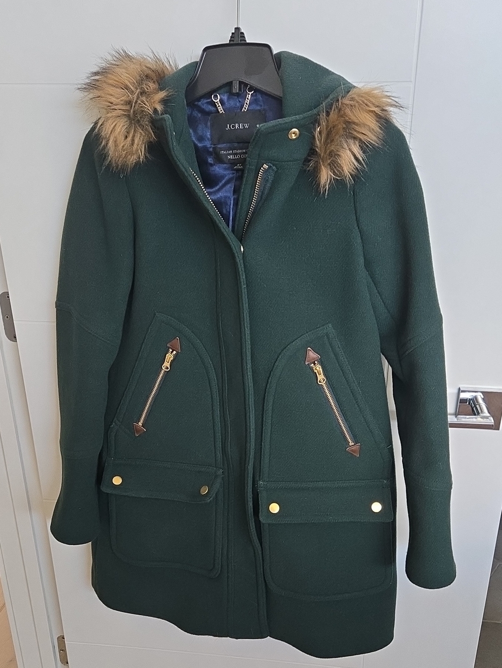 J. Crew Stadium Cloth Duffel Coat 2 Tall